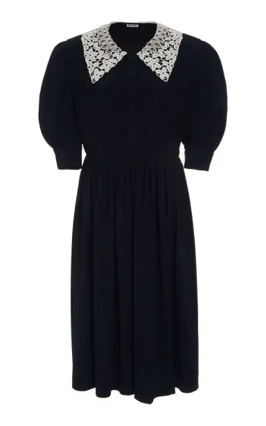 Miu Miu Lace Collar Dress | Thumbnail 1
