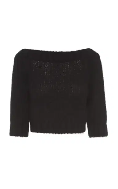 Prada Cropped Cashmere Sweater | Thumbnail 7 Prada Cropped Cashmere Sweater | Thumbnail 7