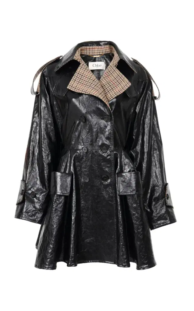 Coated Linen Riding Coat