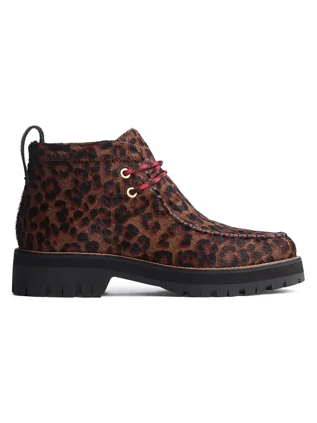 rag & bone Women's Cameron Leopard Calf Hair Moccasin Boots - Leopard