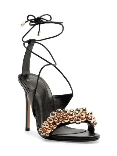 Alexandre Birman Women's Gia 100MM Bubble-Embellished Leather Sandals - Black - Size 6 | Thumbnail 2