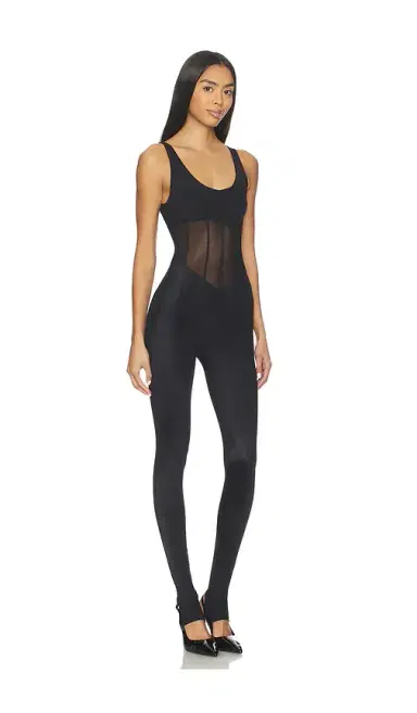 WeWoreWhat Spandex Sheer Panel Jumpsuit | Thumbnail 2 WeWoreWhat Spandex Sheer Panel Jumpsuit | Thumbnail 2