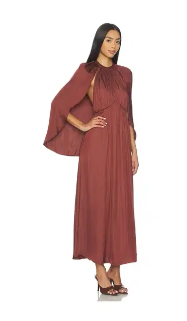 WeWoreWhat Halter Cape Midi Dress | Thumbnail 2 WeWoreWhat Halter Cape Midi Dress | Thumbnail 2