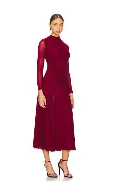 Bardot Liyana Ruched Mesh Dress | Thumbnail 2