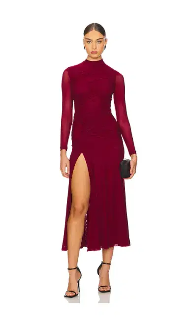 Bardot Liyana Ruched Mesh Dress | Thumbnail 1