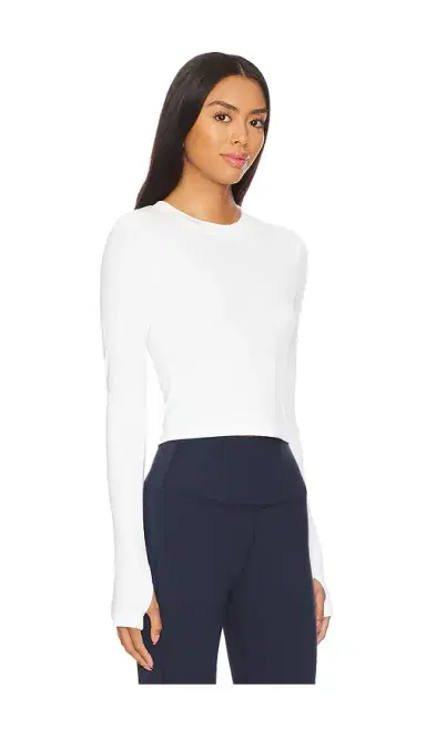 Splits59 Louise Rib Long Sleeve Crop Top | Thumbnail 2