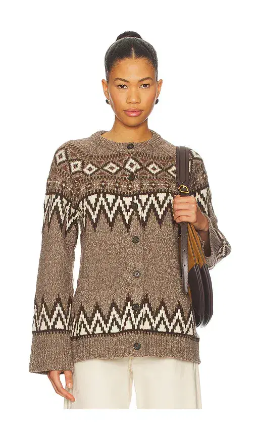Polo Ralph Lauren Fair Isle Wool Blend Cardigan