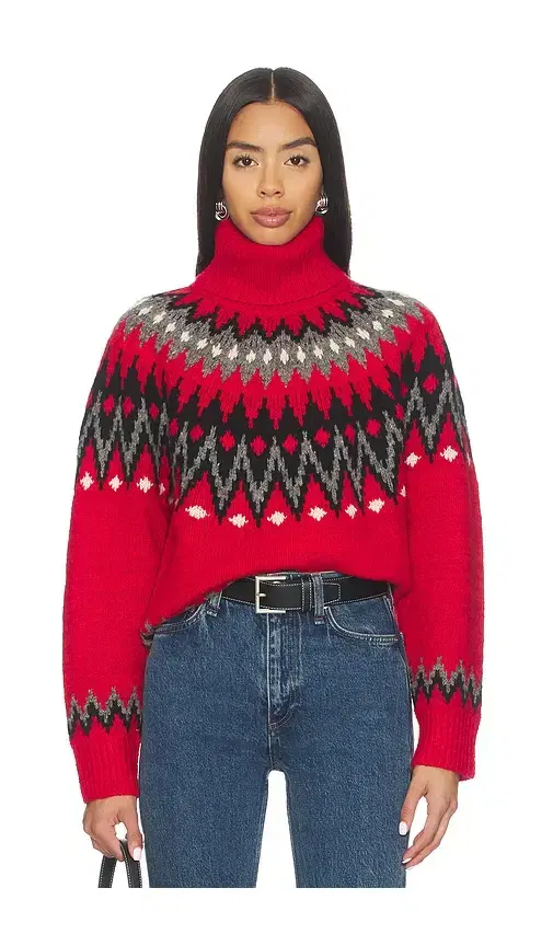 Polo Ralph Lauren Fair Isle Wool Blend Turtleneck Sweater