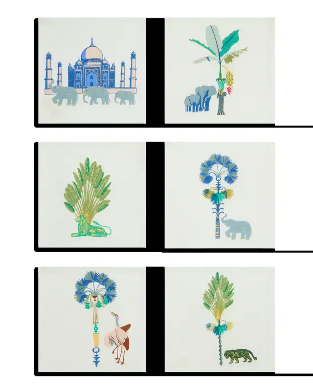 Emporio Sirenuse Elephant Family Cocktail Napkins