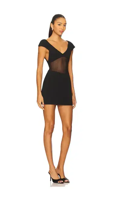 Misha The Salvador Bonded Crepe Mini Dress | Thumbnail 2 Misha The Salvador Bonded Crepe Mini Dress | Thumbnail 2