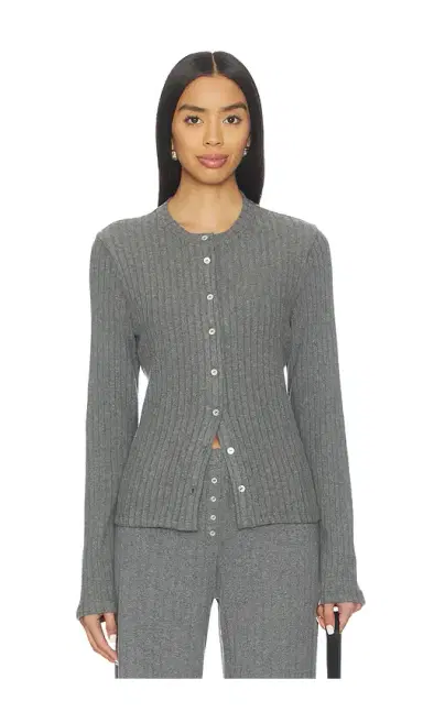 DONNI. The Sweater Rib Cardi | Thumbnail 1 DONNI. The Sweater Rib Cardi | Thumbnail 1