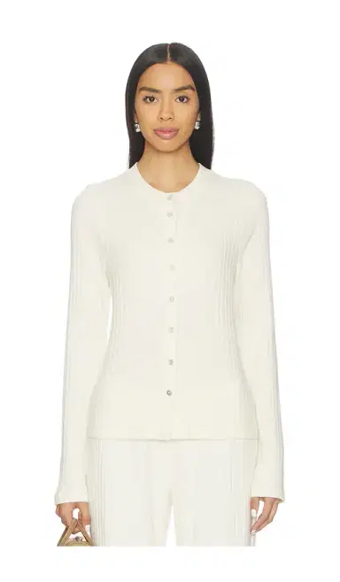 DONNI. The Sweater Rib Cardi | Thumbnail 1 DONNI. The Sweater Rib Cardi | Thumbnail 1