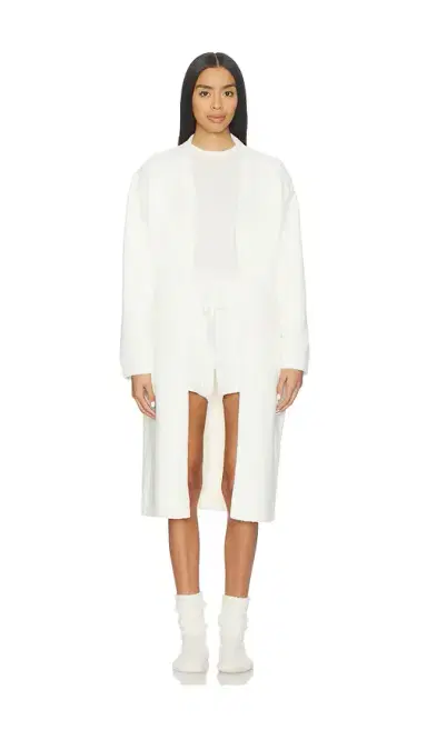 Barefoot Dreams CozyChic Luxe Robe With Rib Detail | Thumbnail 1