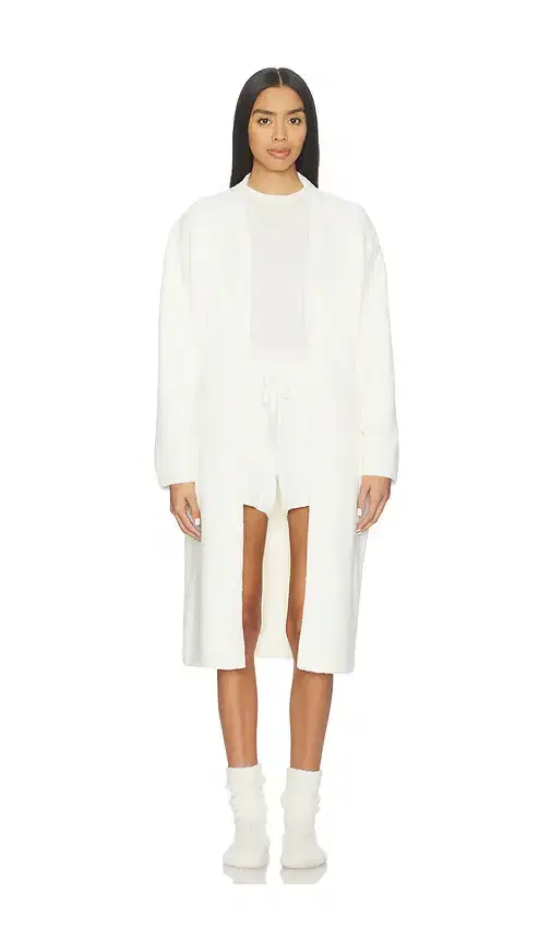 CozyChic Luxe Robe With Rib Detail