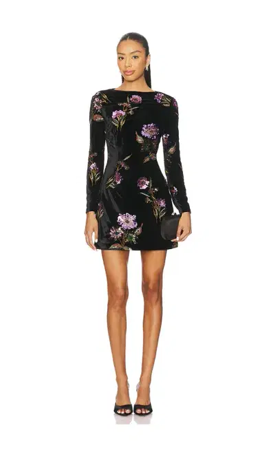 Elliatt Clio Long Sleeve Mini Dress | Thumbnail 1