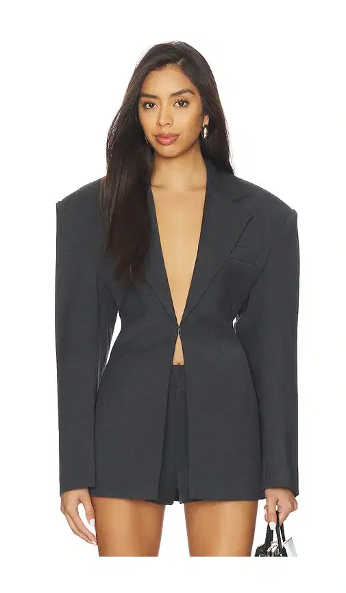Courtney Zheng Milena Scuba Wool Blazer