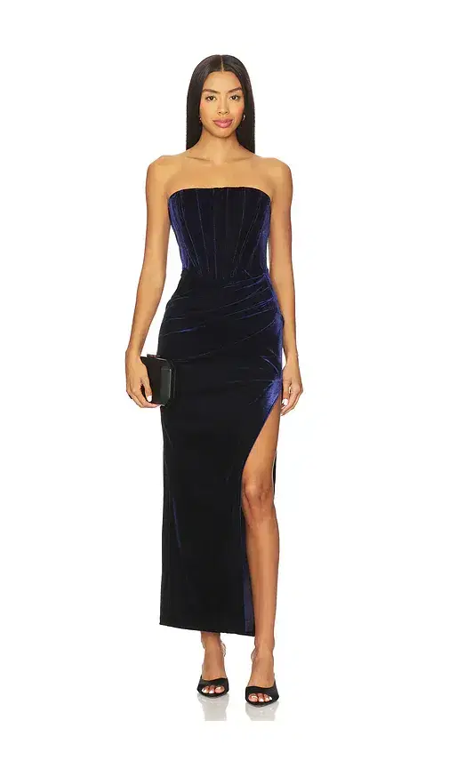 Bardot x REVOLVE Everlasting Velour Midi Dress