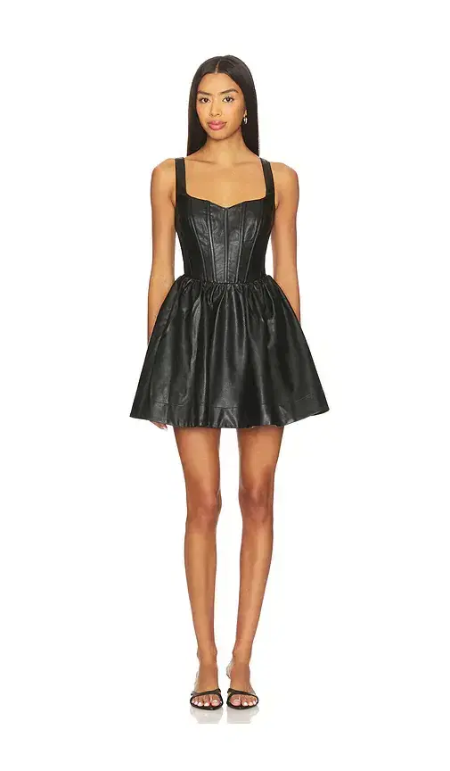 Bardot Savoy Faux Leather Mini Dress
