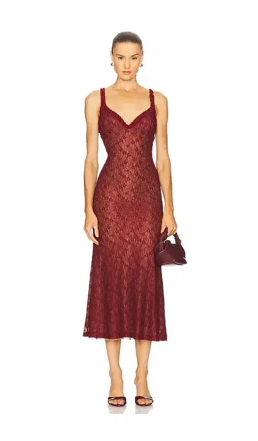Alegra Stretch Lace Midi Dress