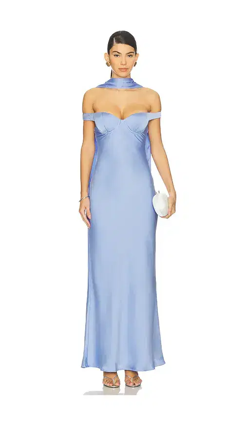 Runaway The Label Raphaella Off Shoulder Maxi Dress
