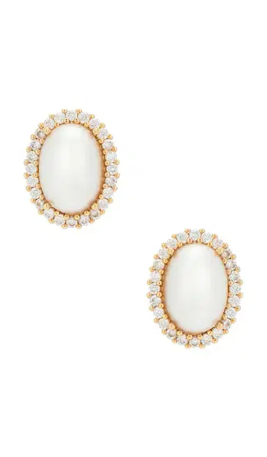 Anton Heunis Omega Clasp Oval Stud | Thumbnail 1 Anton Heunis Omega Clasp Oval Stud | Thumbnail 1