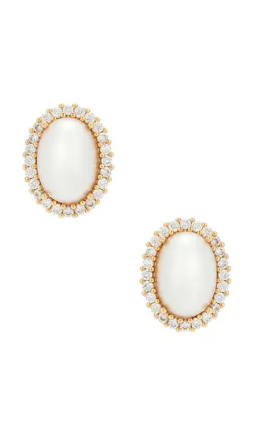 Anton Heunis Omega Clasp Oval Stud