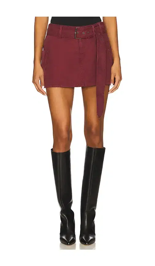 The Chippy Belted Micro Mini Skirt