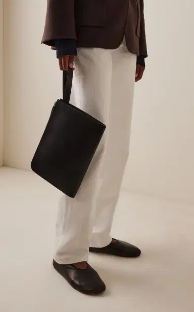 The Row Portfolio Medium Leather Wristlet | Thumbnail 2
