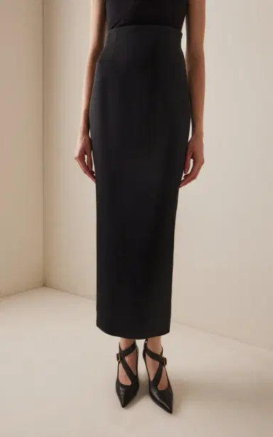 Khaite Loxley Crepe-Satin Maxi Skirt | Thumbnail 4 Khaite Loxley Crepe-Satin Maxi Skirt | Thumbnail 4