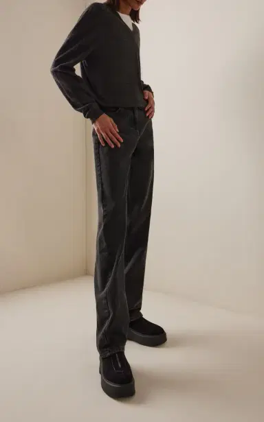 The Row Zipped Suede Boots | Thumbnail 2 The Row Zipped Suede Boots | Thumbnail 2
