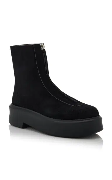 The Row Zipped Suede Boots | Thumbnail 4 The Row Zipped Suede Boots | Thumbnail 4