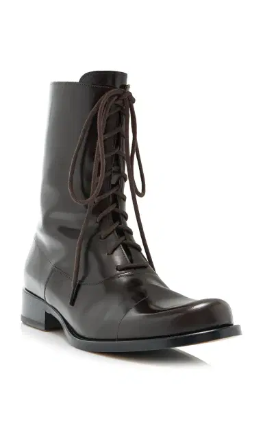 The Row Kai Lace-Up Leather Boots | Thumbnail 4