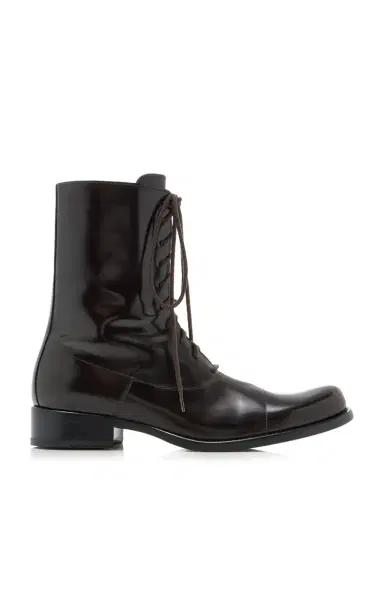 The Row Kai Lace-Up Leather Boots | Thumbnail 1