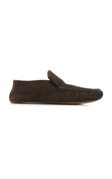 The Row Leo Shearling Loafers | Thumbnail 1 The Row Leo Shearling Loafers | Thumbnail 1