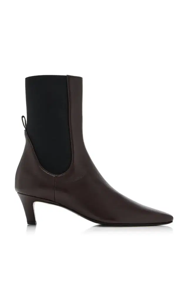Toteme The Mid Heel Leather Boots