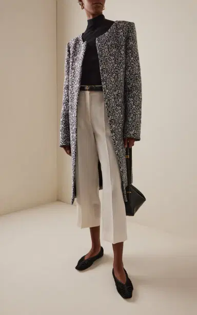 Toteme Collarless Floral Coat | Thumbnail 3