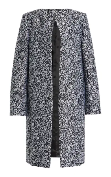 Toteme Collarless Floral Coat | Thumbnail 6