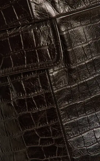 TOTEME Strapless Croc-Embossed Leather Strapless Top | Thumbnail 5