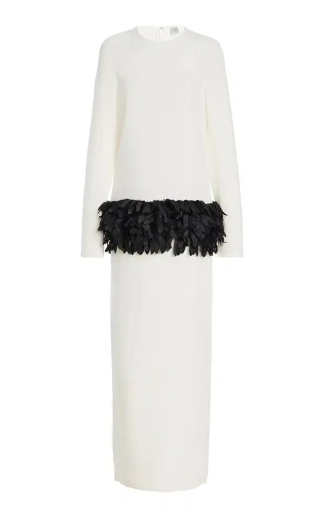 Petal Silk-Blend Maxi Dress