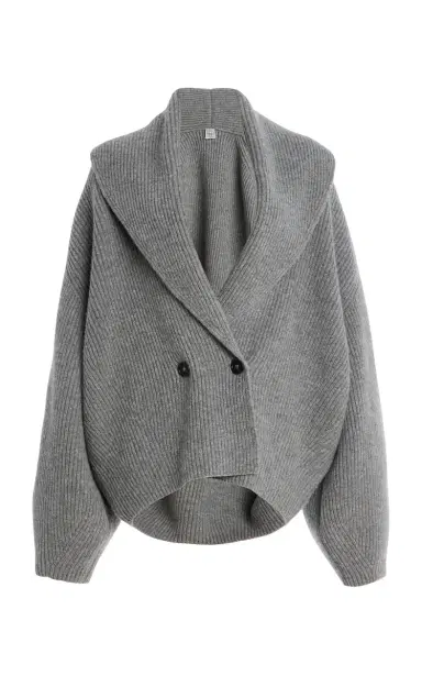 Toteme Shawl-Lapel Wool Cardigan | Thumbnail 1 Toteme Shawl-Lapel Wool Cardigan | Thumbnail 1
