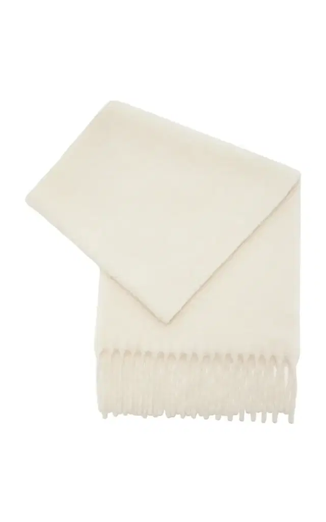 Alpaca-Wool Wide Scarf