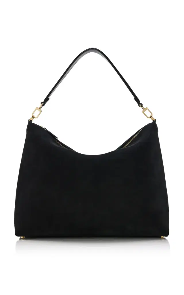 Medium Bevel Suede Bag