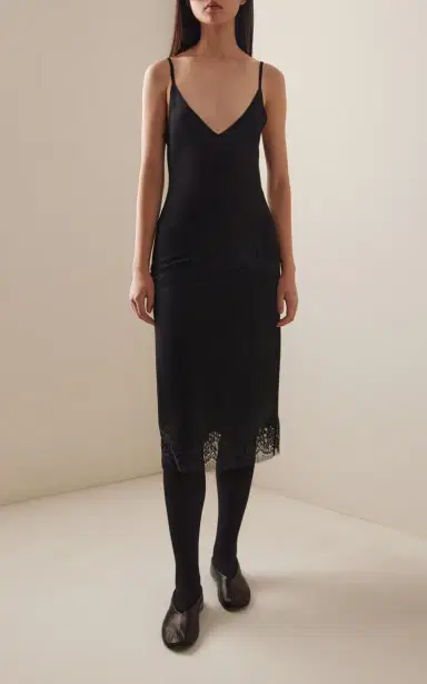 The Row Makka Lace-Trimmed Silk Top | Thumbnail 3 The Row Makka Lace-Trimmed Silk Top | Thumbnail 3