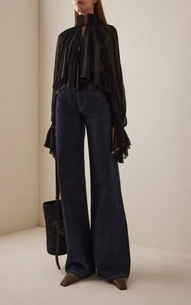 Khaite Dane High-Rise Wide-Leg Jeans | Thumbnail 2 Khaite Dane High-Rise Wide-Leg Jeans | Thumbnail 2