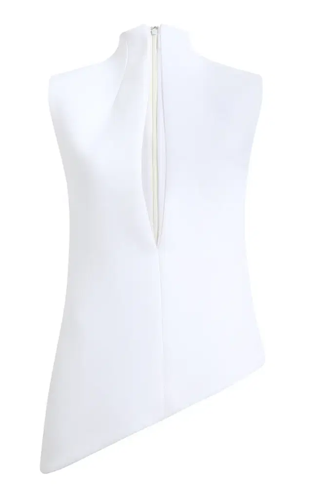 Von Asymmetric Crepe Top