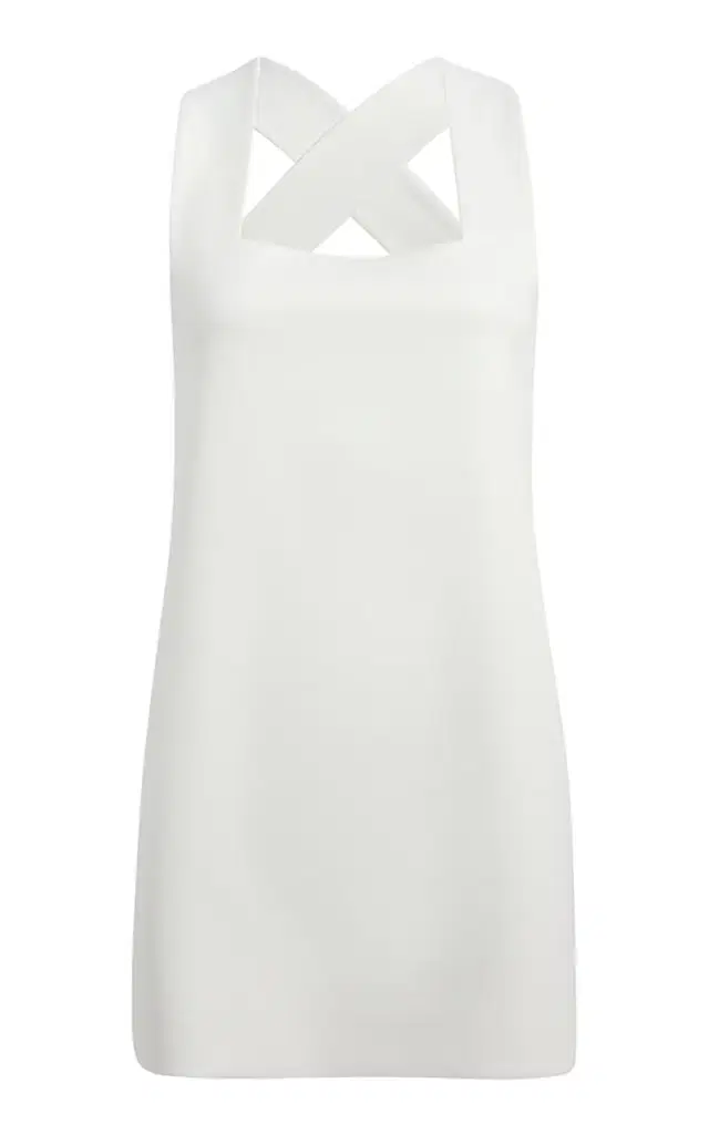 Mella Crepe-Satin Mini Dress