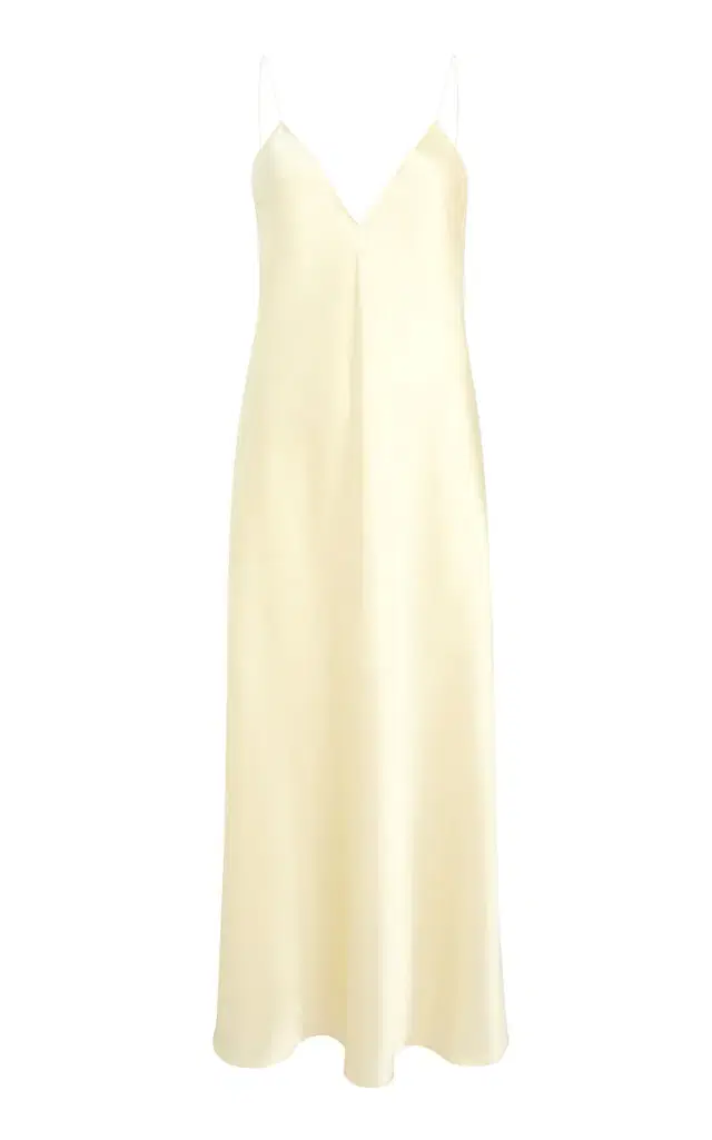 Khaite Taja Satin Maxi Dress