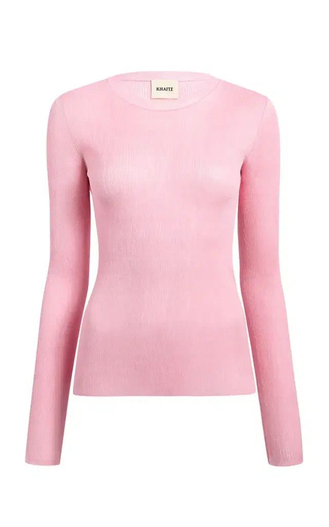 Khaite Mosi Ribbed Silk Top