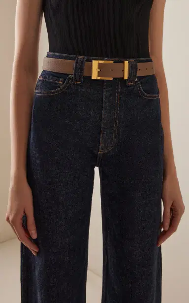 Khaite Manhattan Pebbled Leather Belt | Thumbnail 2
