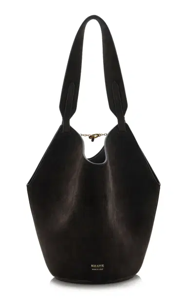 Khaite Lotus Mini Suede Tote Bag | Thumbnail 4
